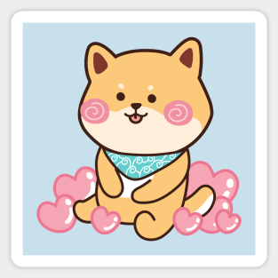 Cute shiba inu akita inu shibainu akitainu Sticker